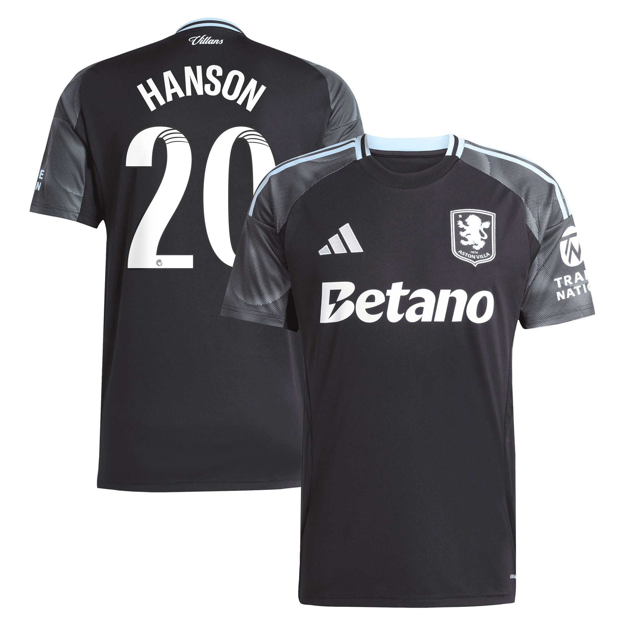 aston villa adidas wsl away shirt 2025-26 with hanson 20 printing Collection - Official Aston Villa Shirts & Jerseys
