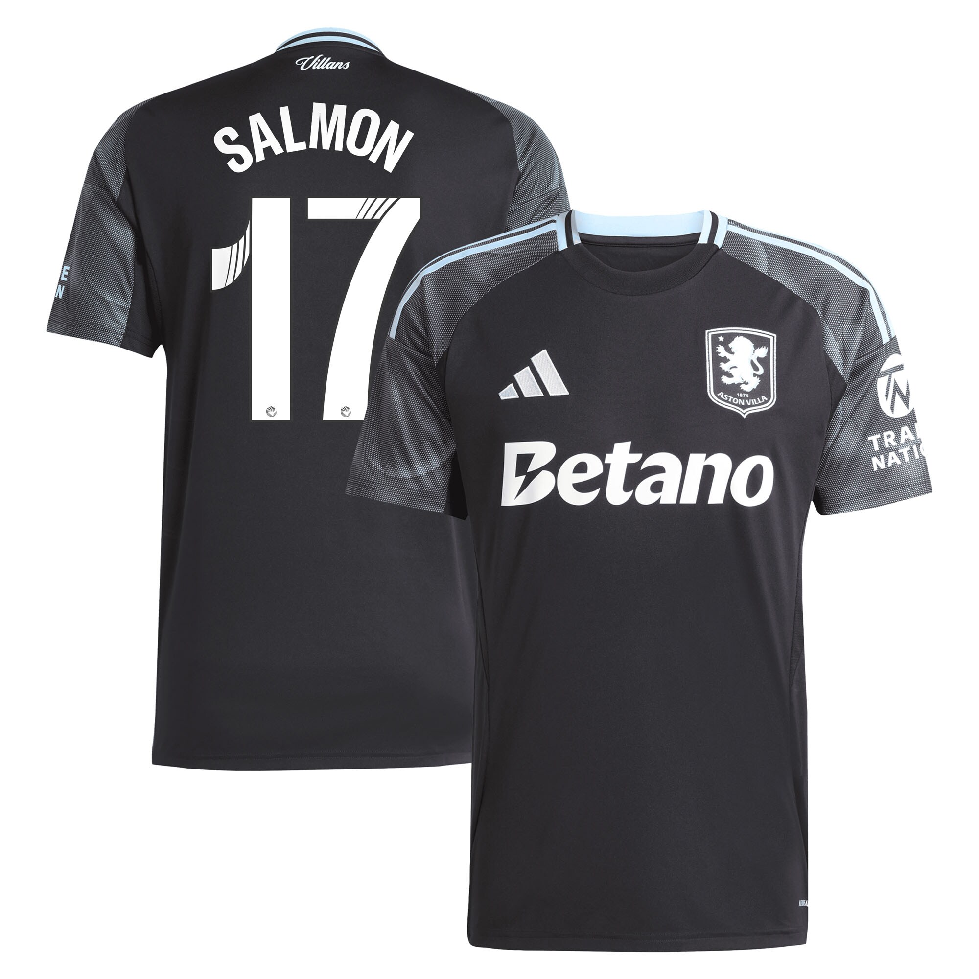aston villa adidas wsl away shirt 2025-26 with salmon 17 printing Collection - Official Aston Villa Shirts & Jerseys