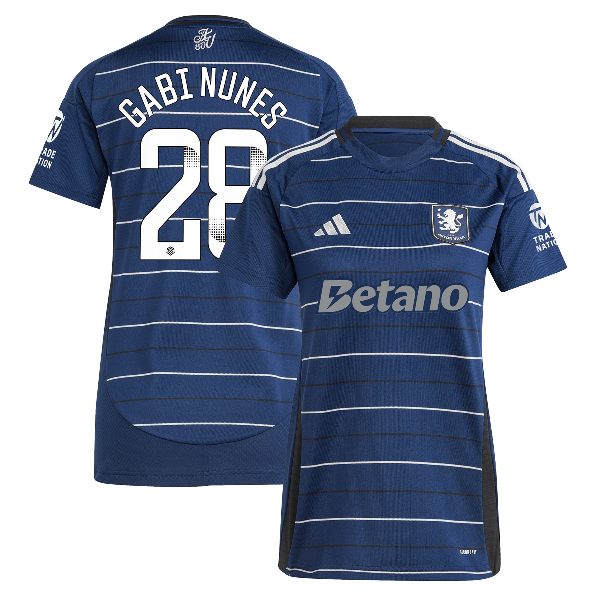 aston villa adidas wsl third shirt 2024-25 – womens with gabi nunes 28 printing Collection - Official Aston Villa Shirts & Jerseys