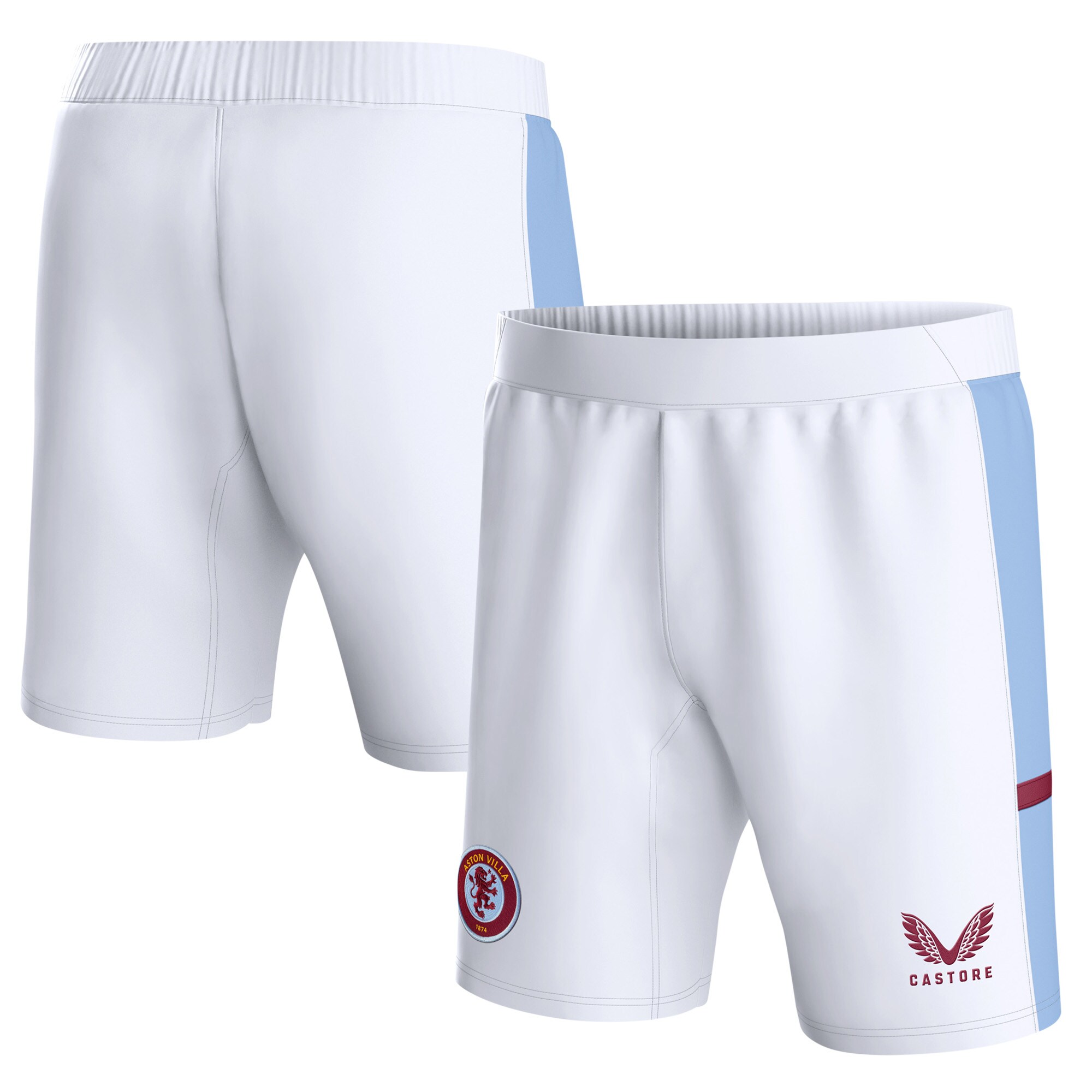 aston villa castore home shorts 2023-24 – kids with custom printing Collection - Official Aston Villa Shirts & Jerseys