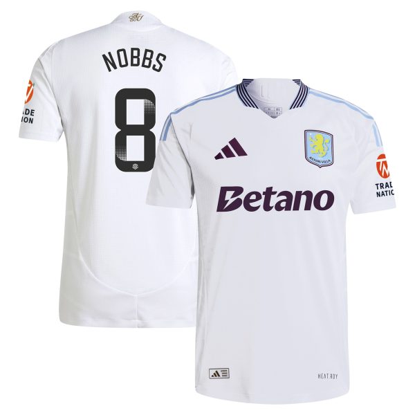 aston villa wsl adidas away authentic shirt 2024-25 with nobbs 8 printing Collection - Official Aston Villa Shirts & Jerseys