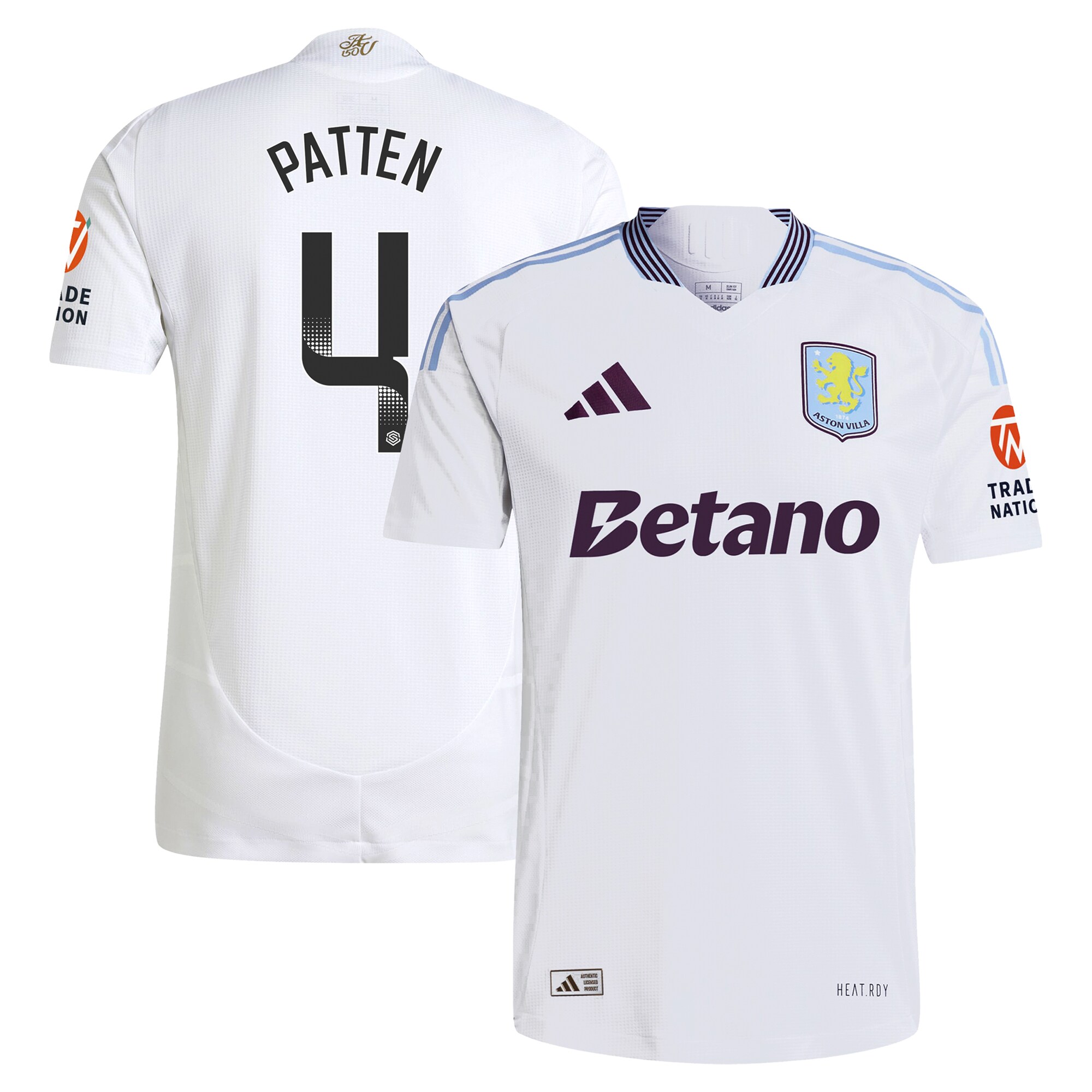 aston villa wsl adidas away authentic shirt 2024-25 with patten 4 printing Collection - Official Aston Villa Shirts & Jerseys