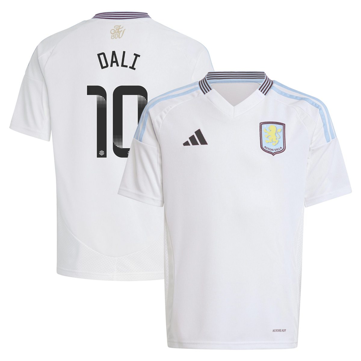aston villa wsl adidas away shirt 2024-25 – kids with dali 10 printing Collection - Official Aston Villa Shirts & Jerseys