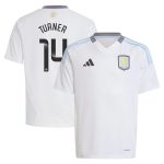 aston villa wsl adidas away shirt 2024-25 – kids with turner 14 printing Collection - Official Aston Villa Shirts & Jerseys