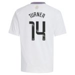 aston villa wsl adidas away shirt 2024-25 – kids with turner 14 printing Collection - Official Aston Villa Shirts & Jerseys