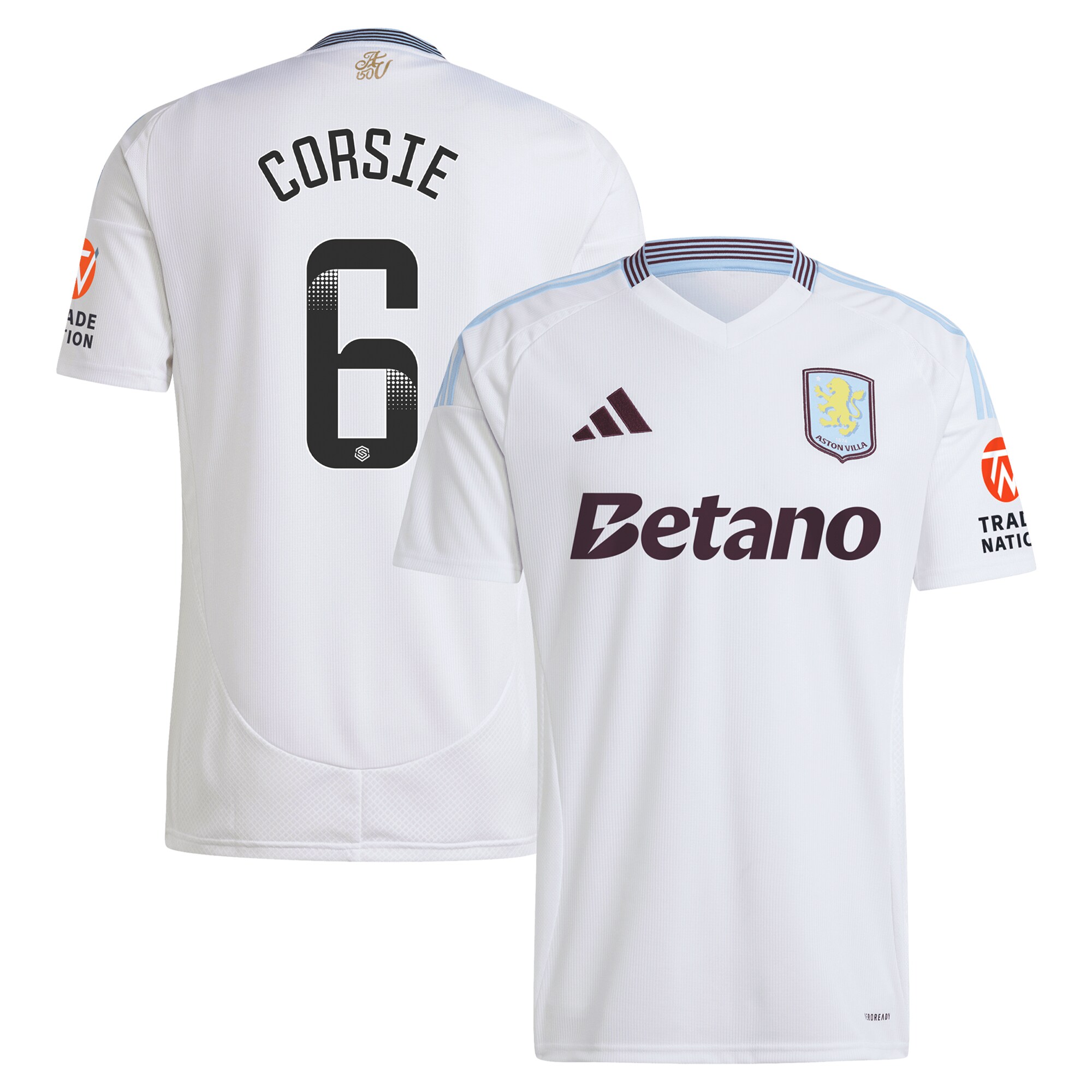 aston villa wsl adidas away shirt 2024-25 with corsie 6 printing Collection - Official Aston Villa Shirts & Jerseys