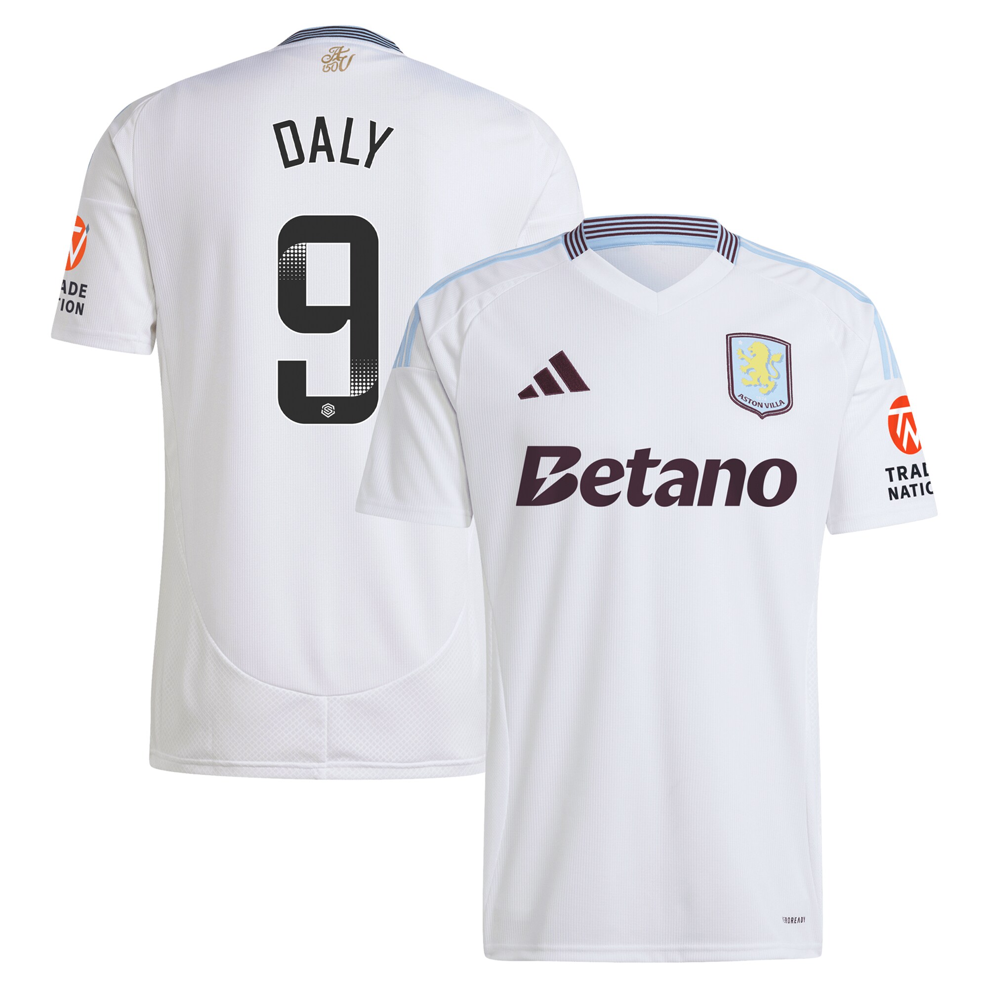 aston villa wsl adidas away shirt 2024-25 with daly 9 printing Collection - Official Aston Villa Shirts & Jerseys