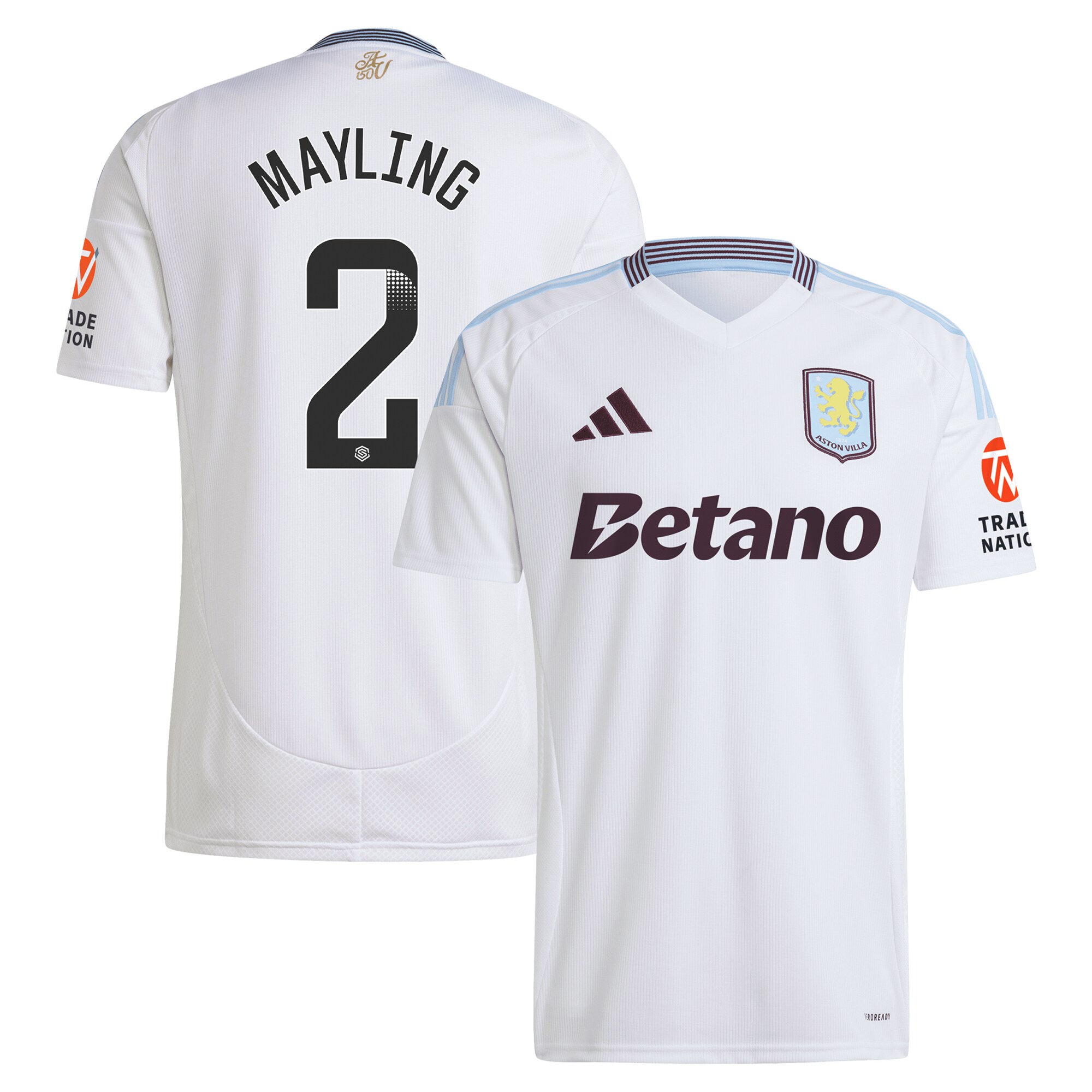 aston villa wsl adidas away shirt 2024-25 with mayling 2 printing Collection - Official Aston Villa Shirts & Jerseys