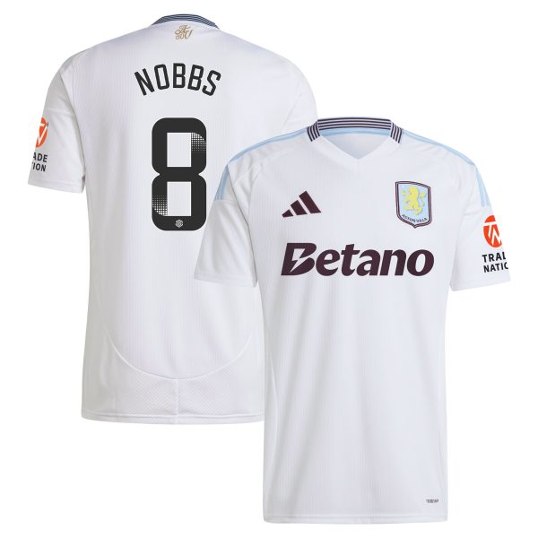 aston villa wsl adidas away shirt 2024-25 with nobbs 8 printing Collection - Official Aston Villa Shirts & Jerseys