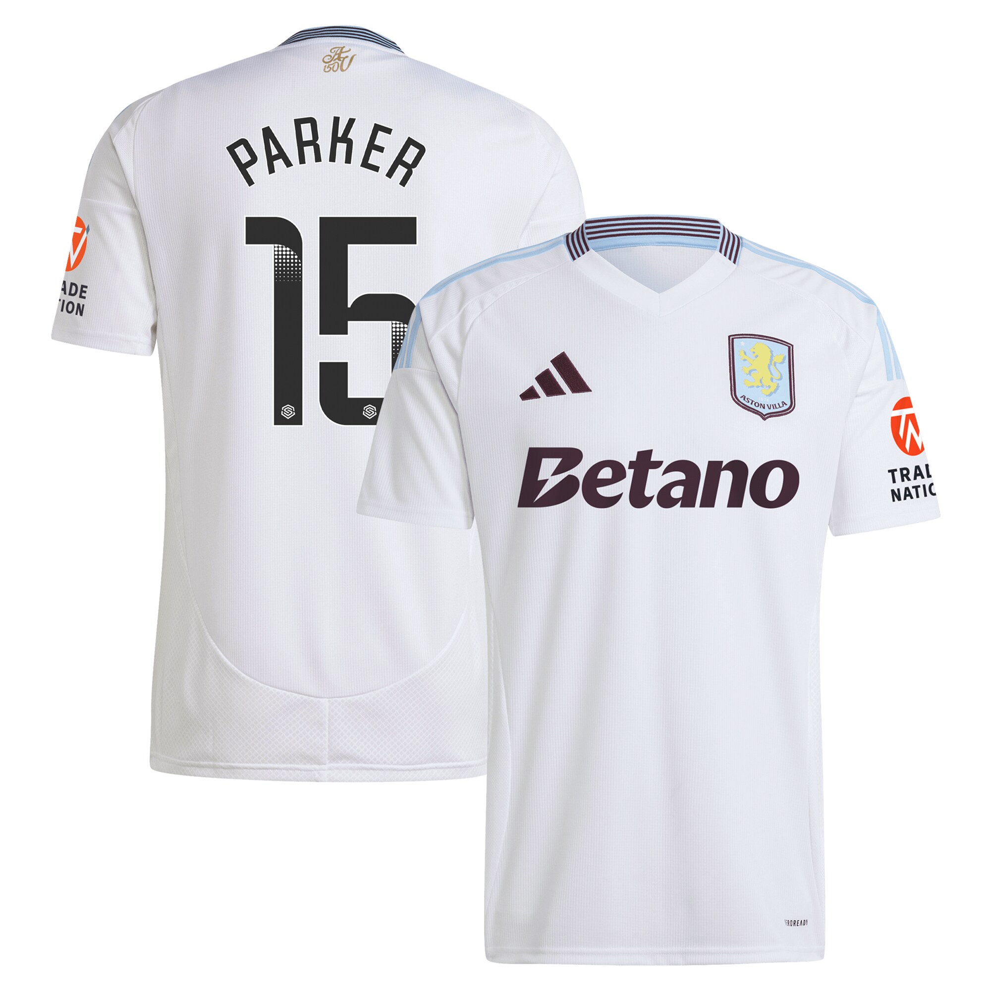 aston villa wsl adidas away shirt 2024-25 with parker 15 printing Collection - Official Aston Villa Shirts & Jerseys