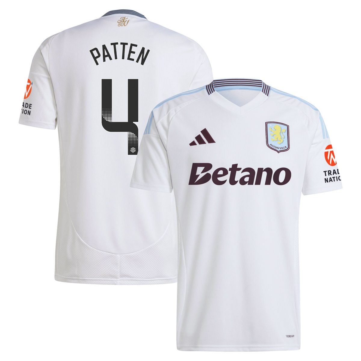 aston villa wsl adidas away shirt 2024-25 with patten 4 printing Collection - Official Aston Villa Shirts & Jerseys