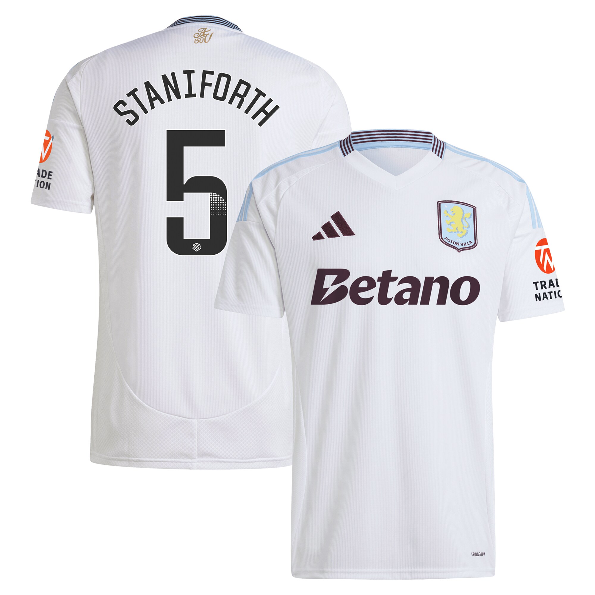 aston villa wsl adidas away shirt 2024-25 with staniforth 5 printing Collection - Official Aston Villa Shirts & Jerseys