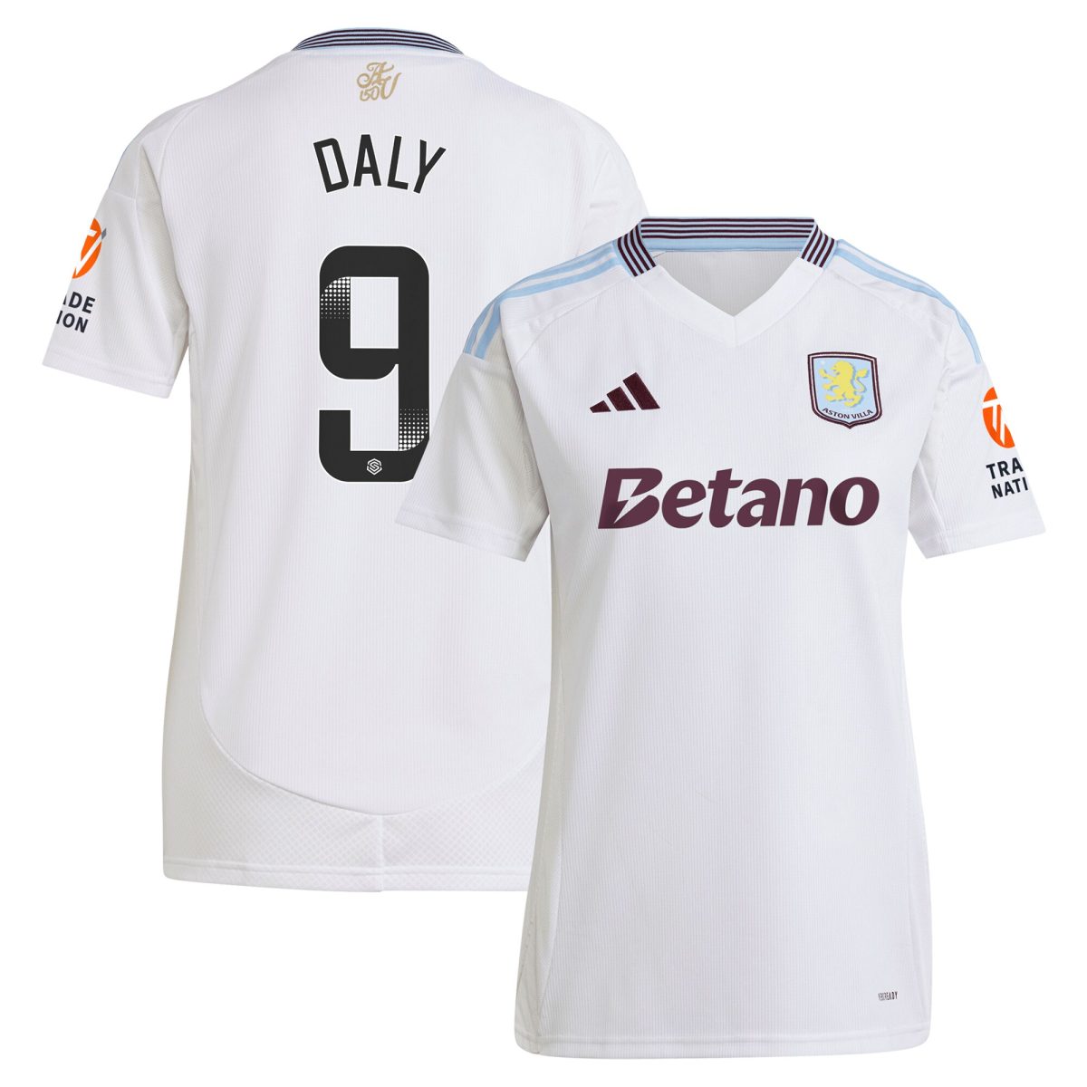 aston villa wsl adidas away shirt 2024-25 – womens with daly 9 printing Collection - Official Aston Villa Shirts & Jerseys