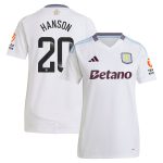 aston villa wsl adidas away shirt 2024-25 – womens with hanson 20 printing Collection - Official Aston Villa Shirts & Jerseys