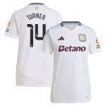 aston villa wsl adidas away shirt 2024-25 – womens with turner 14 printing Collection - Official Aston Villa Shirts & Jerseys