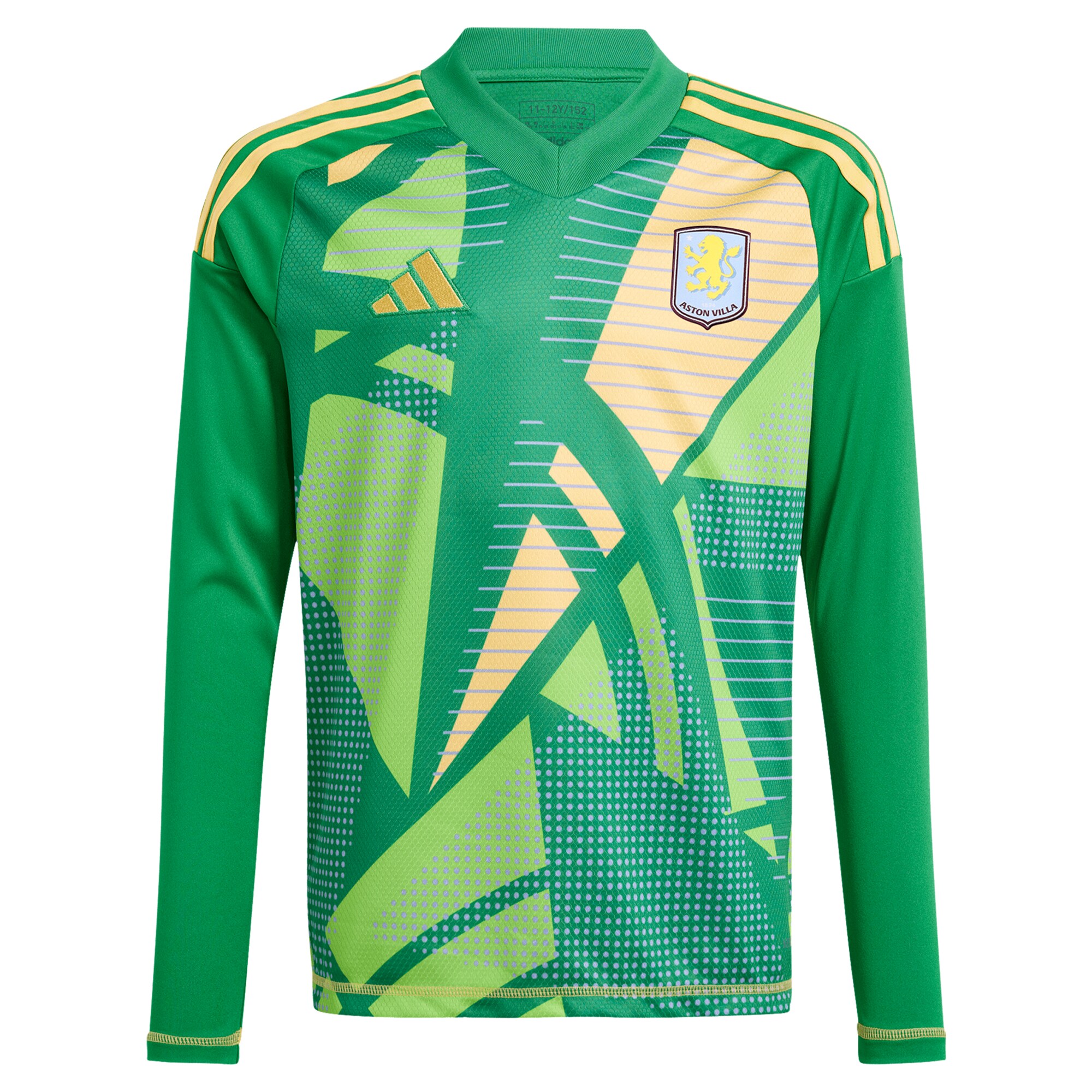 aston villa wsl adidas goalkeeper shirt 2024-25 – long sleeve – kids with d8217angelo 1 printing Collection - Official Aston Villa Shirts & Jerseys