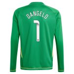 aston villa wsl adidas goalkeeper shirt 2024-25 – long sleeve – kids with d8217angelo 1 printing Collection - Official Aston Villa Shirts & Jerseys