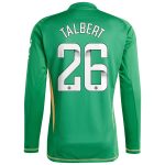 aston villa wsl adidas goalkeeper shirt 2024-25 – long sleeve with talbert 26 printing 202849399 Collection - Official Aston Villa Shirts & Jerseys