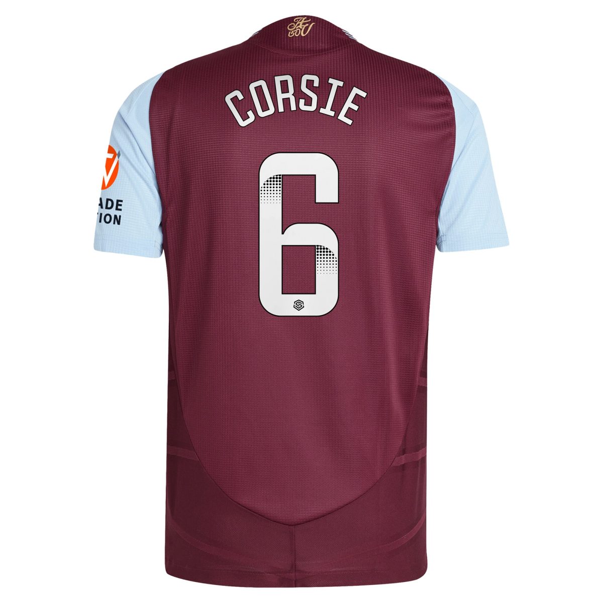 aston villa wsl adidas home authentic shirt 2024-25 with corsie 6 printing Collection - Official Aston Villa Shirts & Jerseys