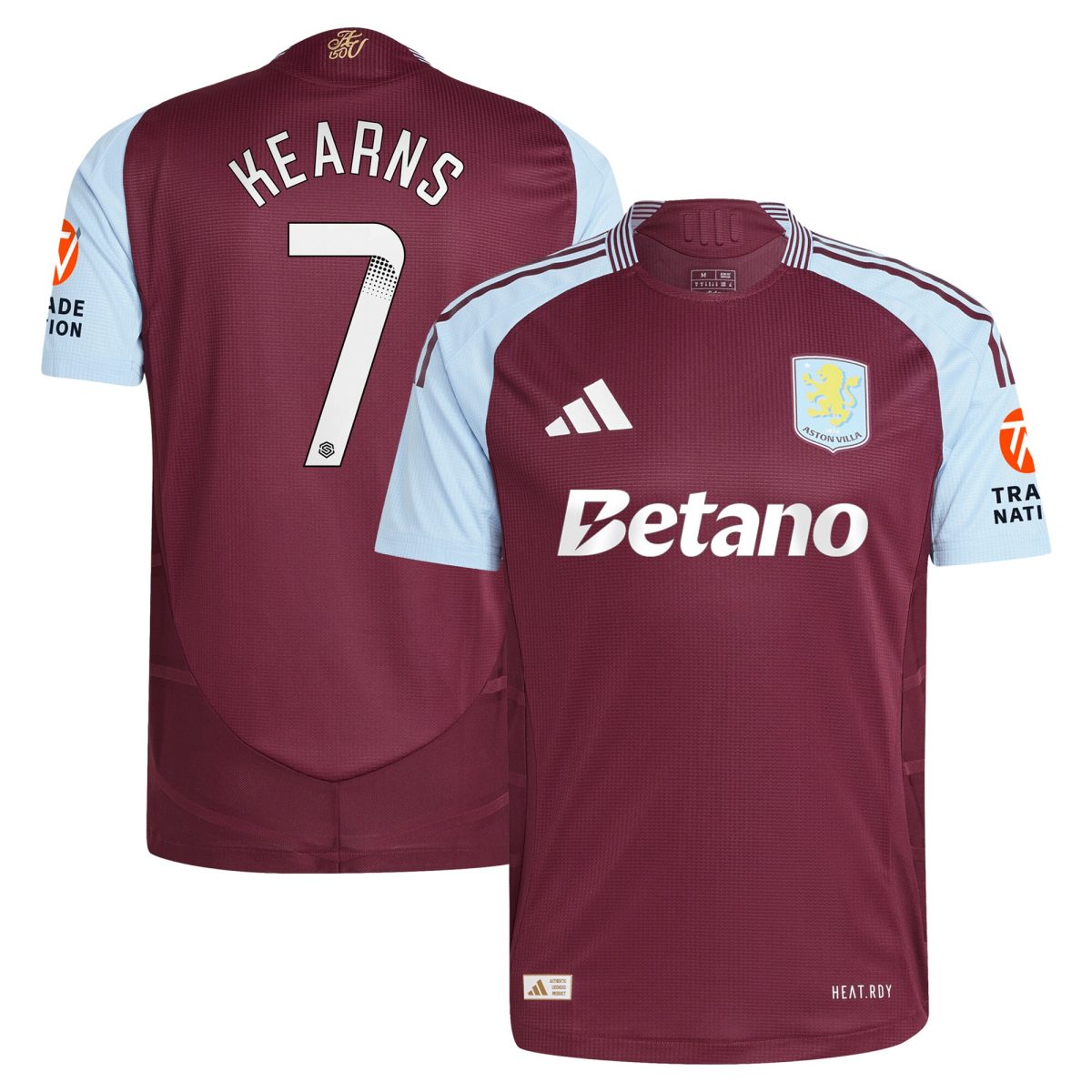 aston villa wsl adidas home authentic shirt 2024-25 with kearns 7 printing Collection - Official Aston Villa Shirts & Jerseys