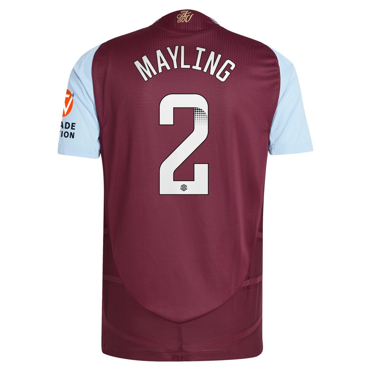 aston villa wsl adidas home authentic shirt 2024-25 with mayling 2 printing Collection - Official Aston Villa Shirts & Jerseys