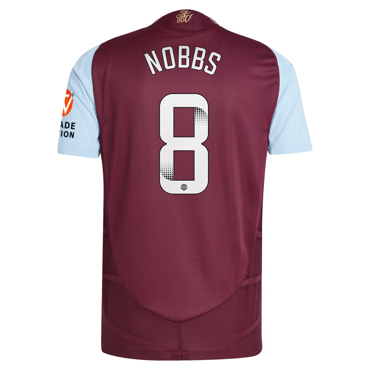 aston villa wsl adidas home authentic shirt 2024-25 with nobbs 8 printing Collection - Official Aston Villa Shirts & Jerseys
