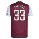 aston villa wsl adidas home authentic shirt 2024-25 with pacheco 33 printing Collection - Official Aston Villa Shirts & Jerseys