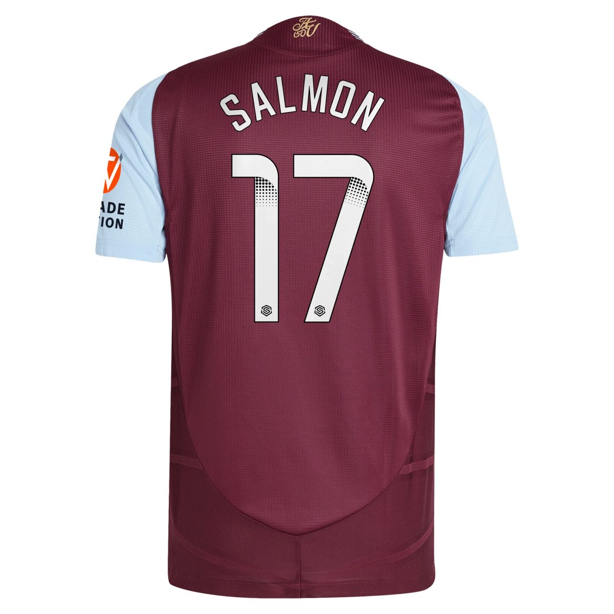 aston villa wsl adidas home authentic shirt 2024-25 with salmon 17 printing Collection - Official Aston Villa Shirts & Jerseys