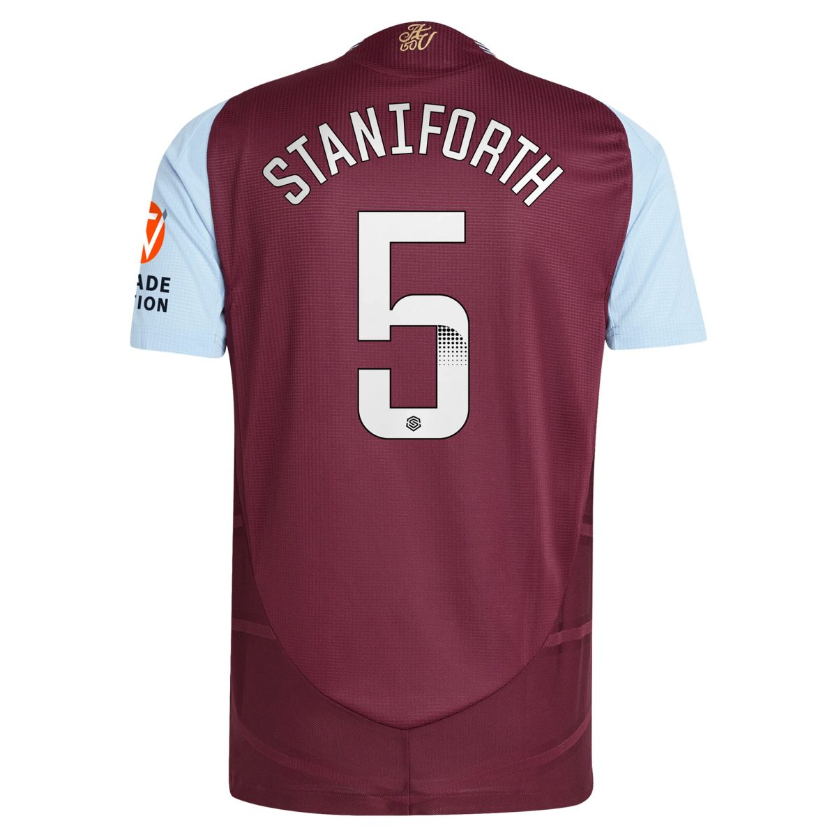 aston villa wsl adidas home authentic shirt 2024-25 with staniforth 5 printing Collection - Official Aston Villa Shirts & Jerseys