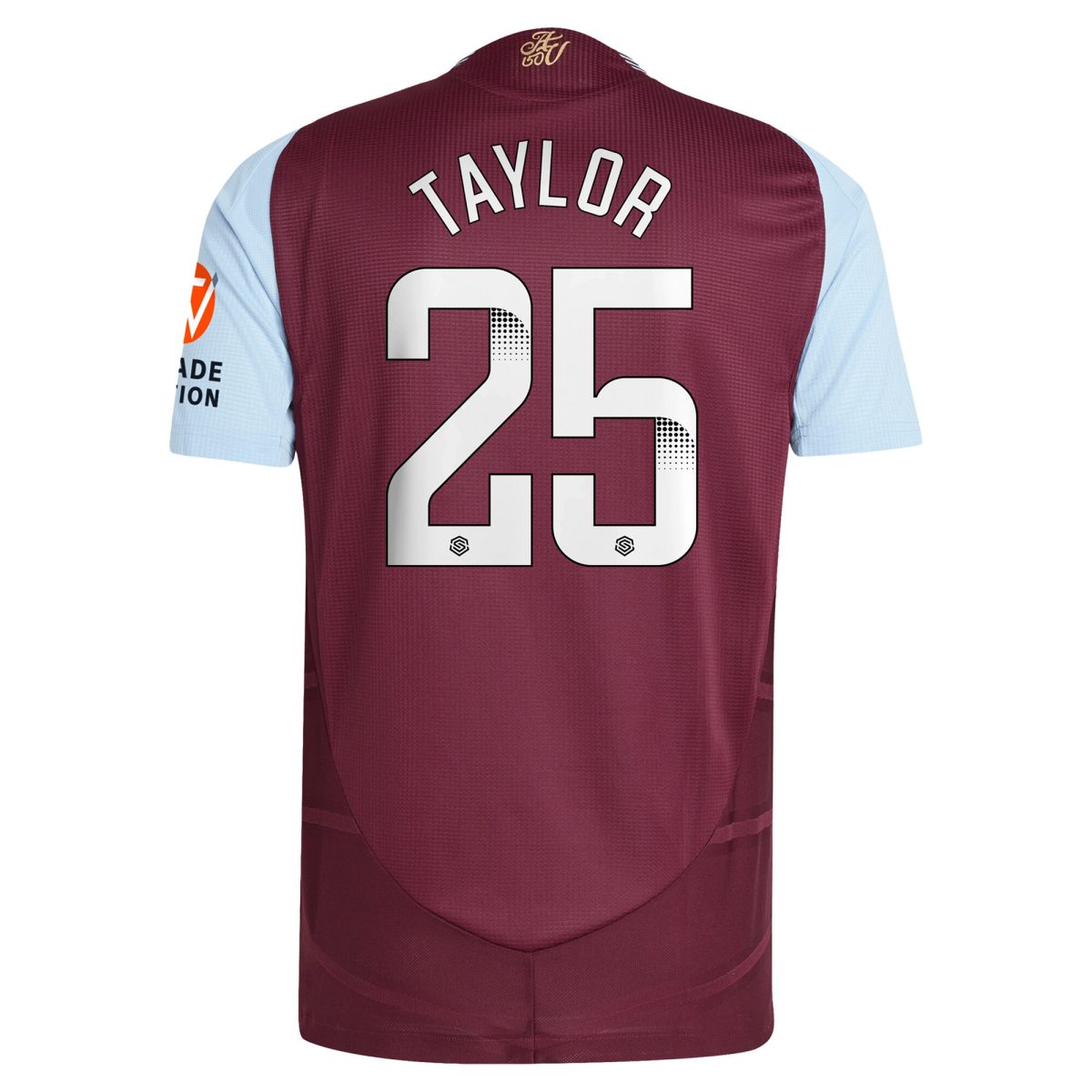aston villa wsl adidas home authentic shirt 2024-25 with taylor 25 printing Collection - Official Aston Villa Shirts & Jerseys