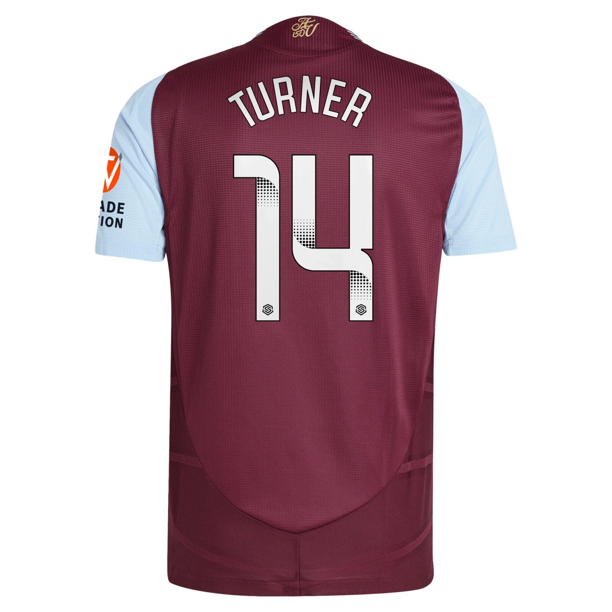 aston villa wsl adidas home authentic shirt 2024-25 with turner 14 printing Collection - Official Aston Villa Shirts & Jerseys