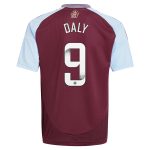 aston villa wsl adidas home shirt 2024-25 – kids with daly 9 printing Collection - Official Aston Villa Shirts & Jerseys