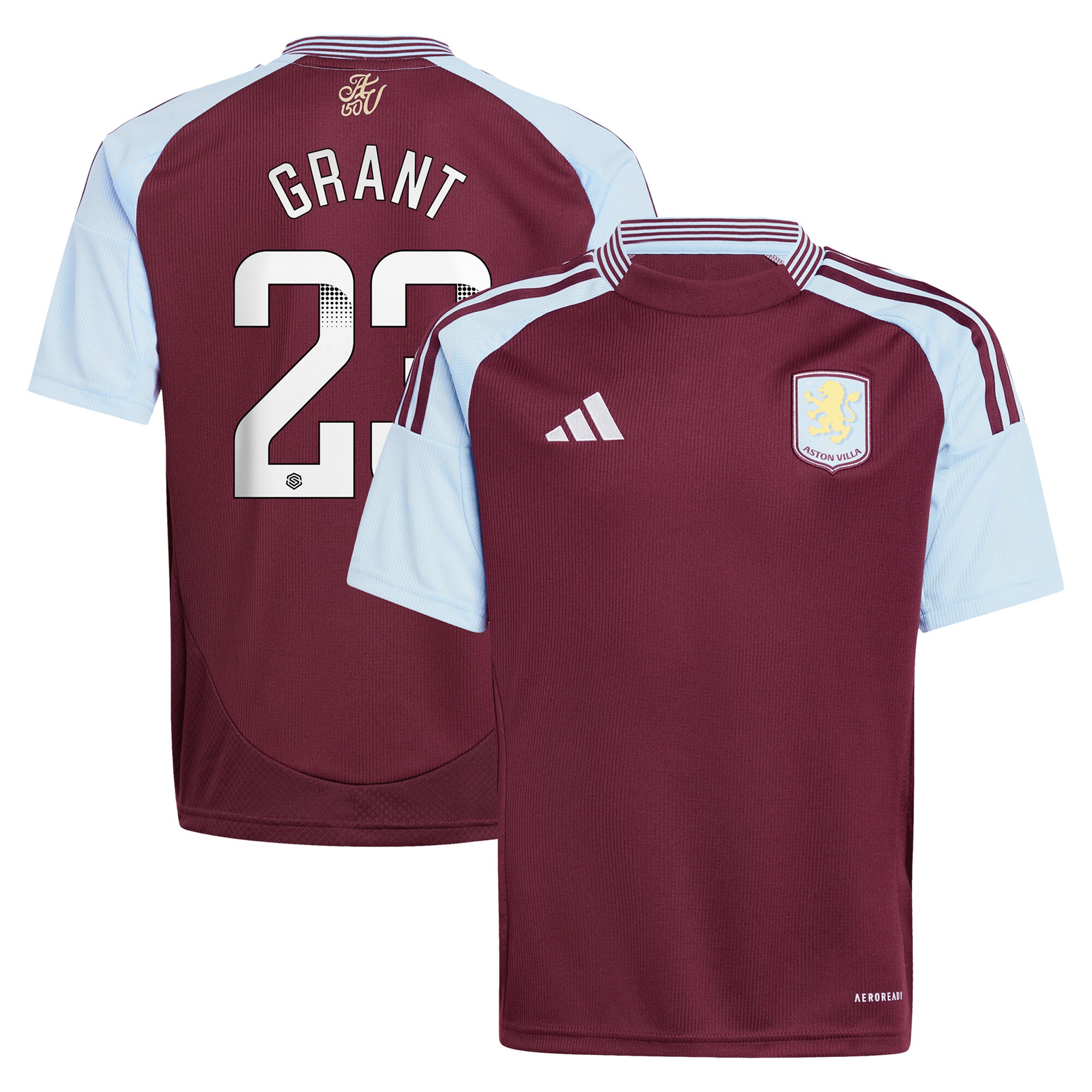 aston villa wsl adidas home shirt 2024-25 – kids with grant 23 printing Collection - Official Aston Villa Shirts & Jerseys