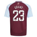 aston villa wsl adidas home shirt 2024-25 – kids with grant 23 printing Collection - Official Aston Villa Shirts & Jerseys