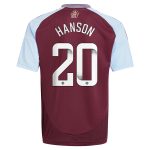 aston villa wsl adidas home shirt 2024-25 – kids with hanson 20 printing Collection - Official Aston Villa Shirts & Jerseys