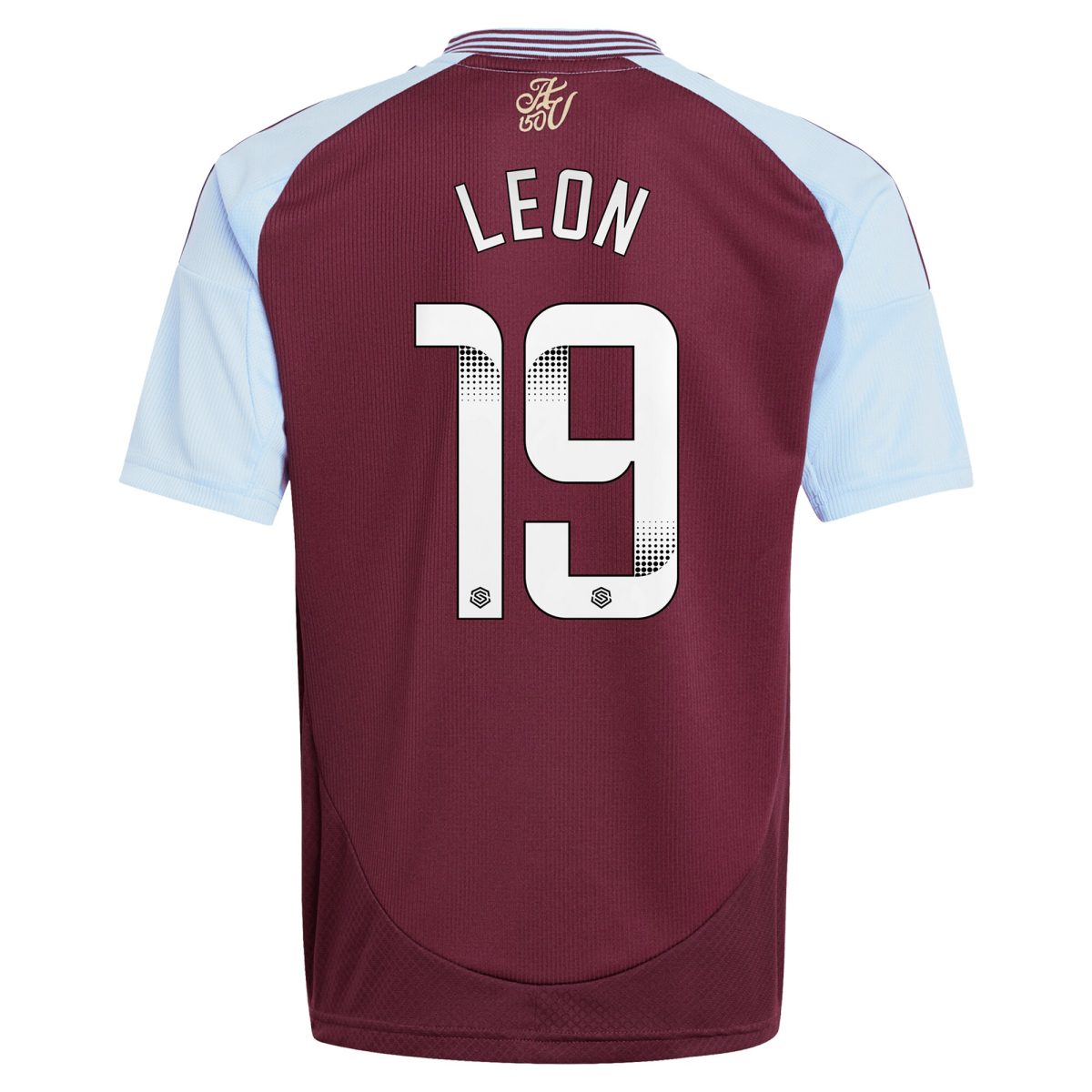 aston villa wsl adidas home shirt 2024-25 – kids with leon 19 printing Collection - Official Aston Villa Shirts & Jerseys