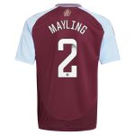 aston villa wsl adidas home shirt 2024-25 – kids with mayling 2 printing Collection - Official Aston Villa Shirts & Jerseys