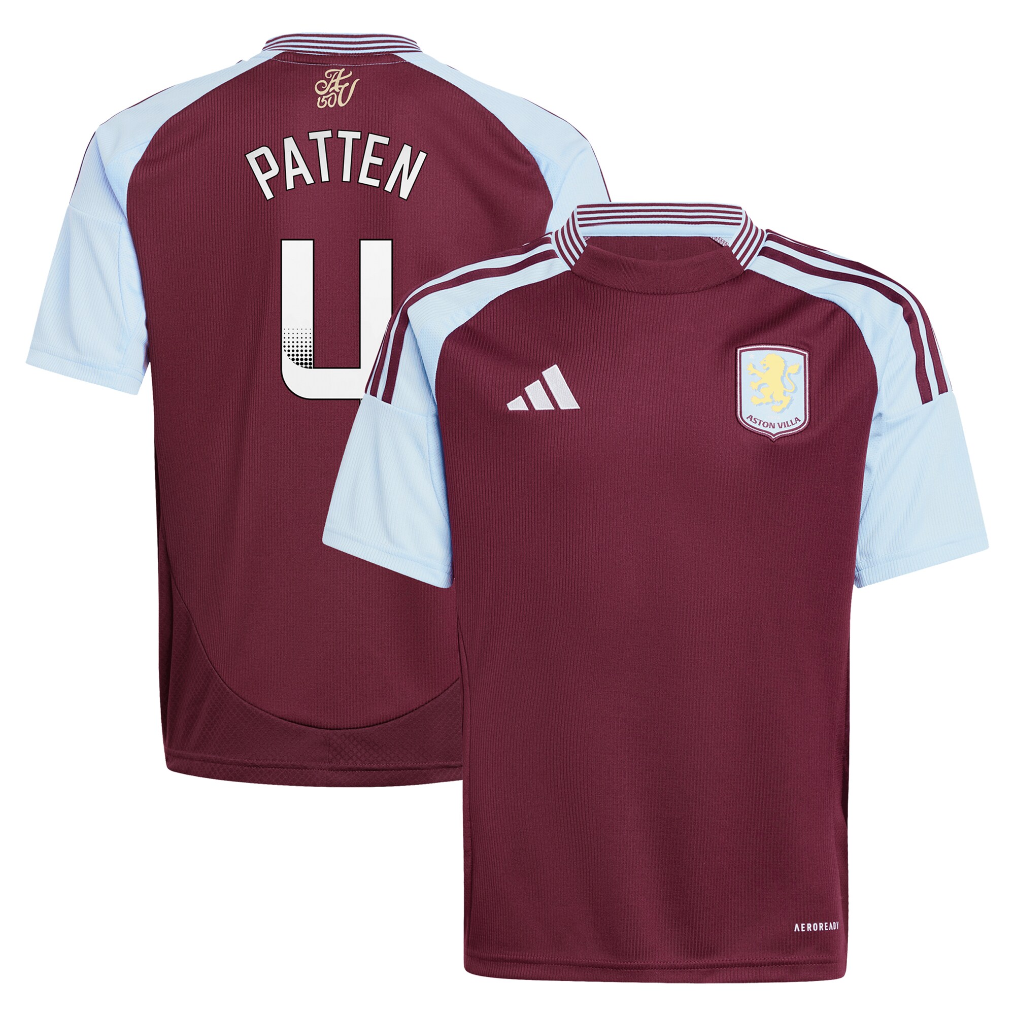 aston villa wsl adidas home shirt 2024-25 – kids with patten 4 printing Collection - Official Aston Villa Shirts & Jerseys
