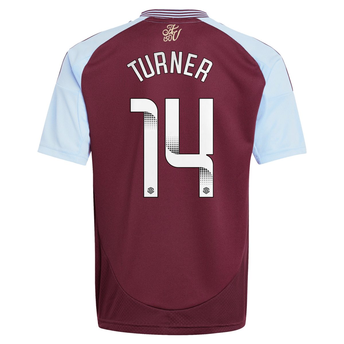 aston villa wsl adidas home shirt 2024-25 – kids with turner 14 printing Collection - Official Aston Villa Shirts & Jerseys