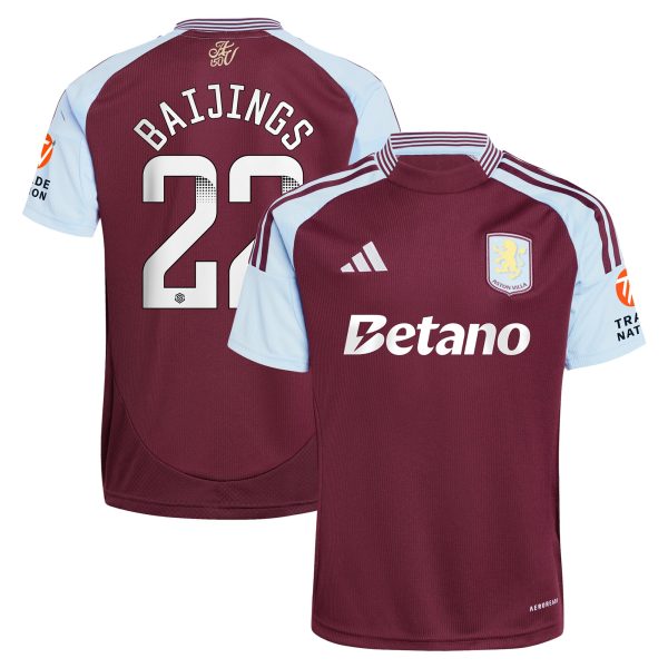 aston villa wsl adidas home shirt 2024-25 with baijings 22 printing Collection - Official Aston Villa Shirts & Jerseys