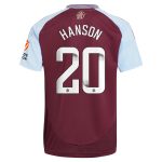 aston villa wsl adidas home shirt 2024-25 with hanson 20 printing Collection - Official Aston Villa Shirts & Jerseys