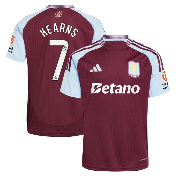aston villa wsl adidas home shirt 2024-25 with kearns 7 printing Collection - Official Aston Villa Shirts & Jerseys