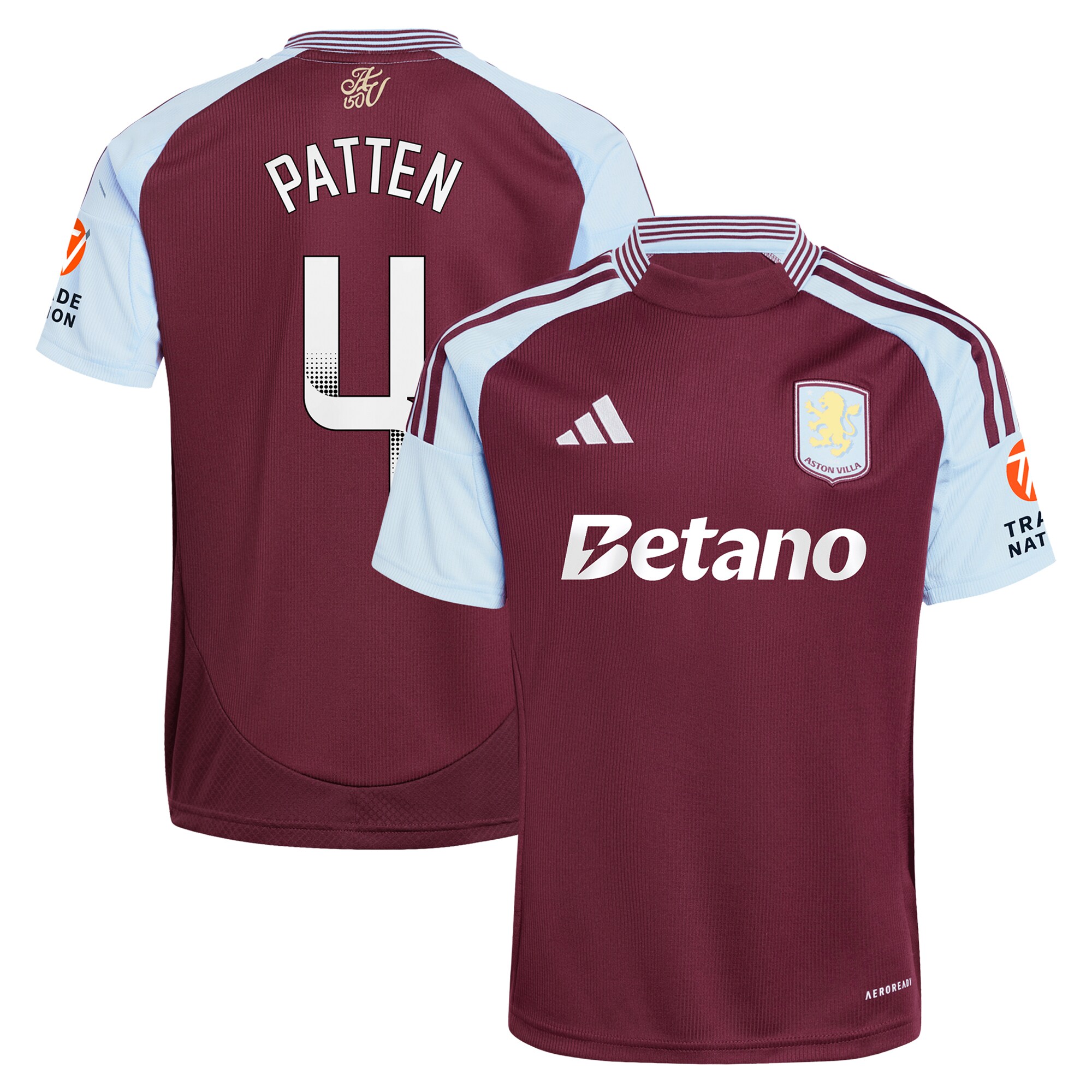 aston villa wsl adidas home shirt 2024-25 with patten 4 printing Collection - Official Aston Villa Shirts & Jerseys