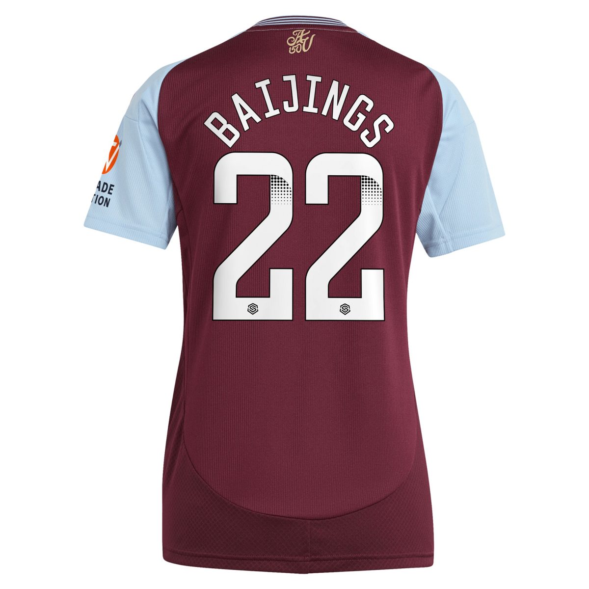 aston villa wsl adidas home shirt 2024-25 – womens with baijings 22 printing Collection - Official Aston Villa Shirts & Jerseys