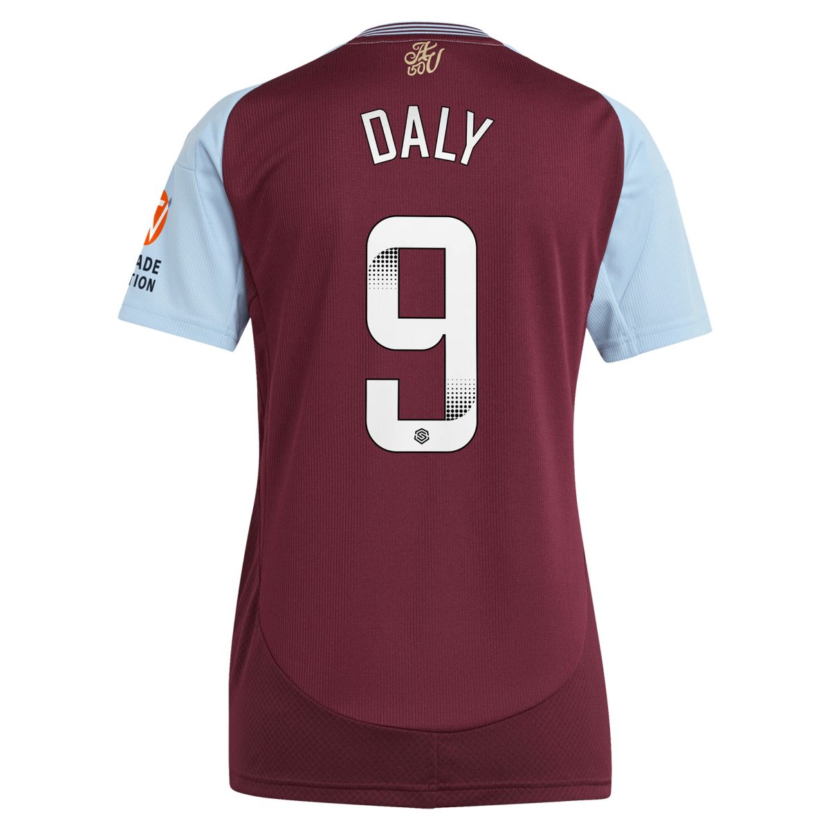 aston villa wsl adidas home shirt 2024-25 – womens with daly 9 printing Collection - Official Aston Villa Shirts & Jerseys