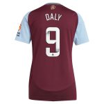 aston villa wsl adidas home shirt 2024-25 – womens with daly 9 printing Collection - Official Aston Villa Shirts & Jerseys