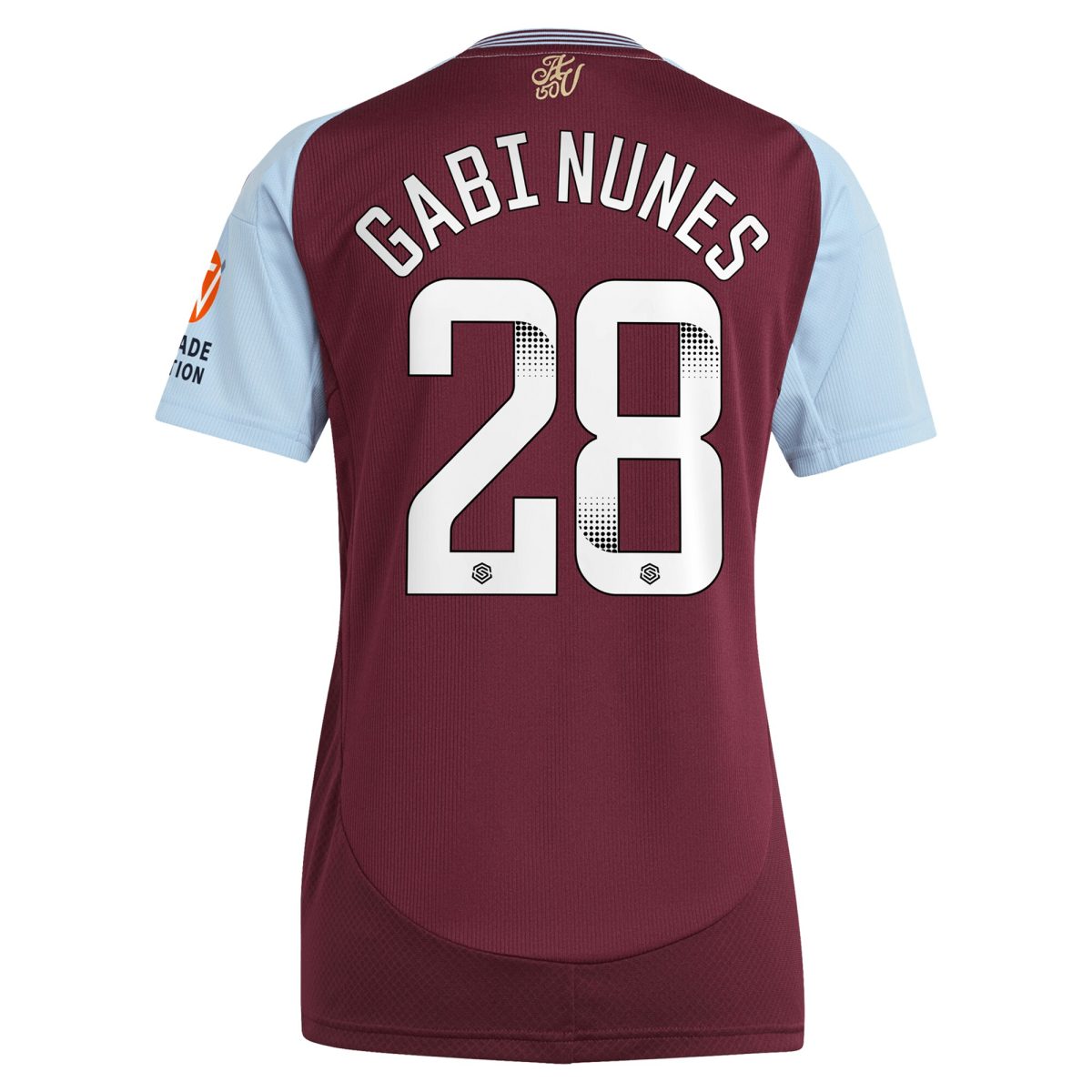 aston villa wsl adidas home shirt 2024-25 – womens with gabi nunes 28 printing Collection - Official Aston Villa Shirts & Jerseys