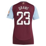 aston villa wsl adidas home shirt 2024-25 – womens with grant 23 printing Collection - Official Aston Villa Shirts & Jerseys
