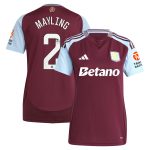 aston villa wsl adidas home shirt 2024-25 – womens with mayling 2 printing Collection - Official Aston Villa Shirts & Jerseys