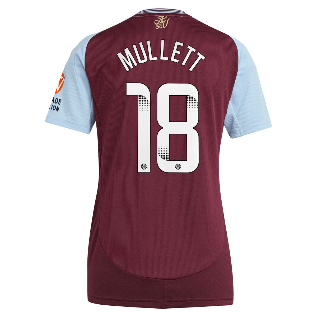 aston villa wsl adidas home shirt 2024-25 – womens with mullett 18 printing Collection - Official Aston Villa Shirts & Jerseys